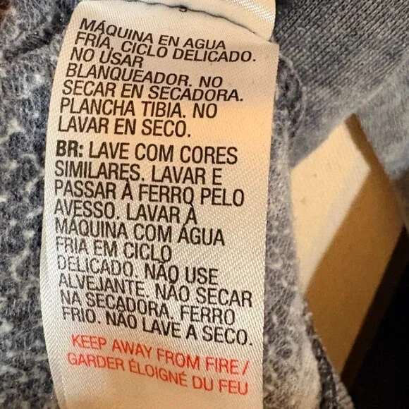 "Roxy “Maybe Today” acid wash sweatshirt blue size S - Picture 9 of 9